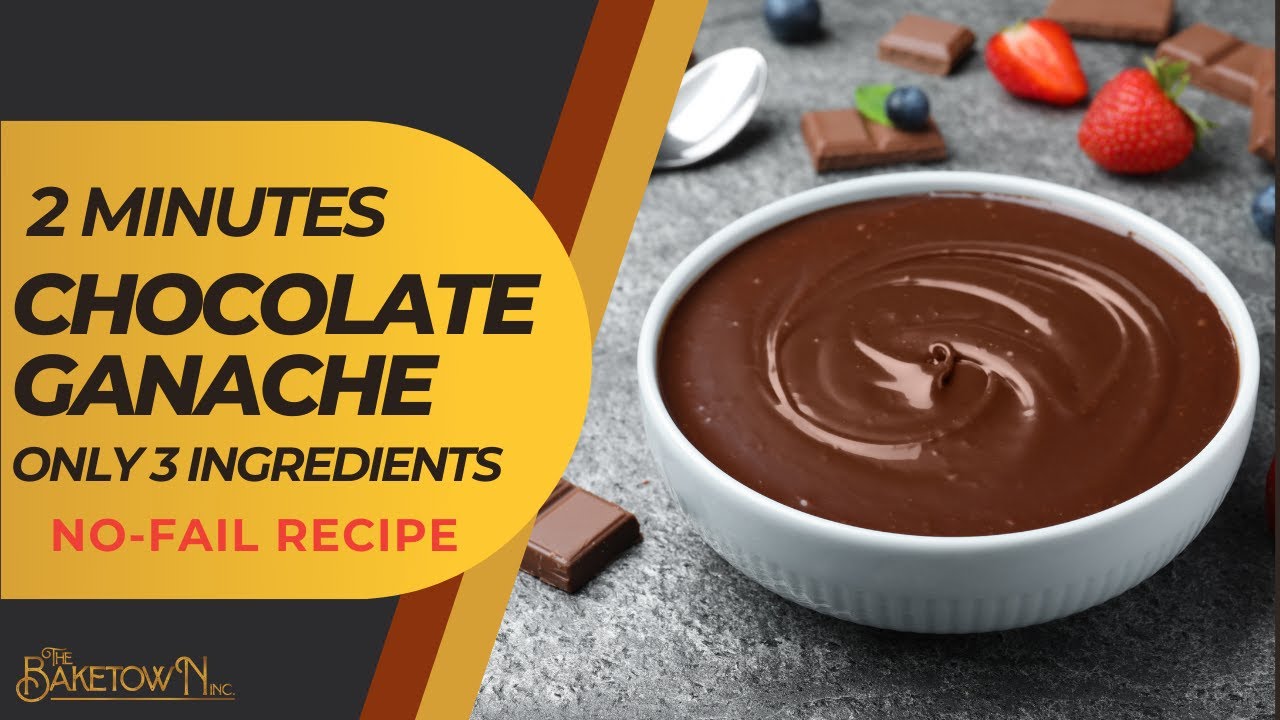2 minutes Quick and Simple Chocolate Ganache Recipe By Chef - YouTube