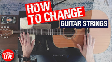 How to Change Acoustic Guitar Strings. STEP-BY-STEP! It