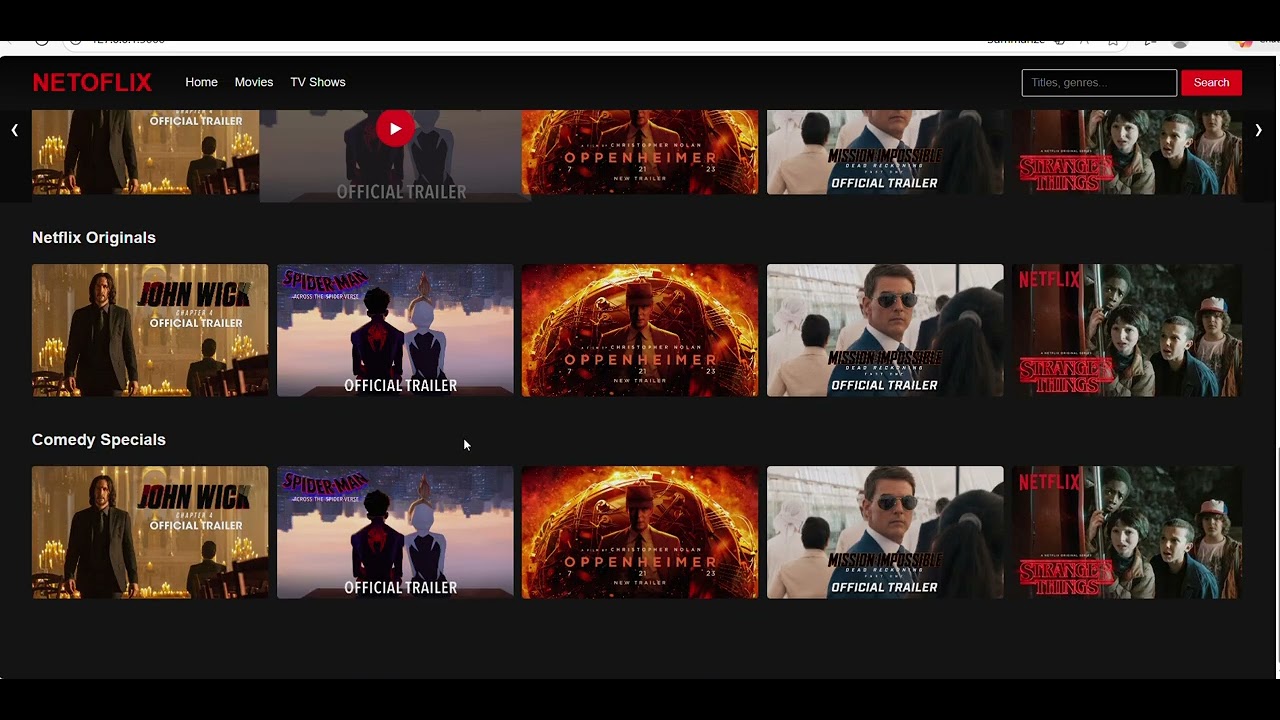 Code with Fun ( Mini project _ Netflix clone by python ) - YouTube