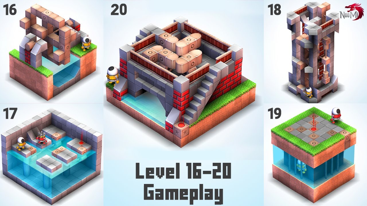 Mekorama - Level 16 to 20 - Walkthrough Gameplay Guide