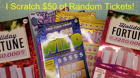 I SCRATCH $50 of RANDOM TICKETS - OPPOSITE Frosty ...