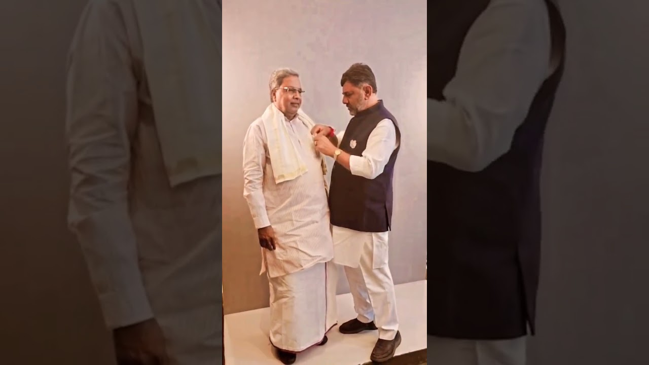 Karnataka Become CM Siddaramaiah with Pcc President come trouble shooter Dk sivakumar at home 