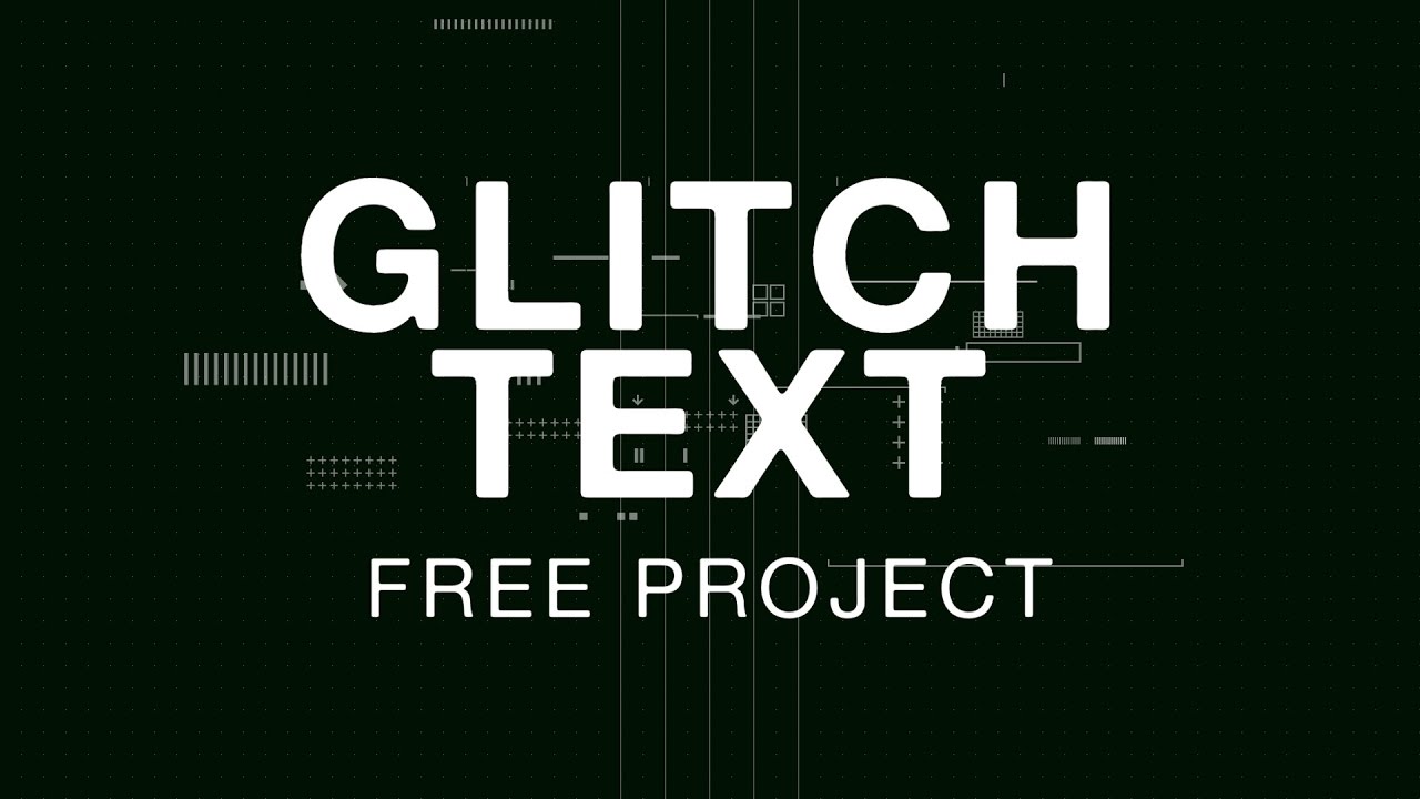 Create a glitch text effect online free