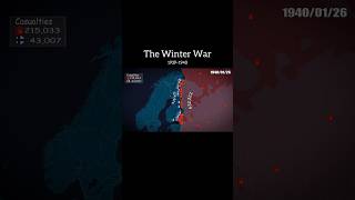 The Winter War(ww2) #history #ww2 #ytshorts #winterwar #finland #sovietunion #education #map #europe