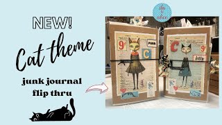 Cat Theme Junk Journal Flip Through SOLD!-Check Out These Purrfect Cat Journals #junkjournal
