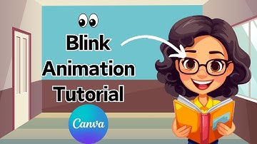 👀Easy Eye Blinking Animation Tutorial in Canva Free