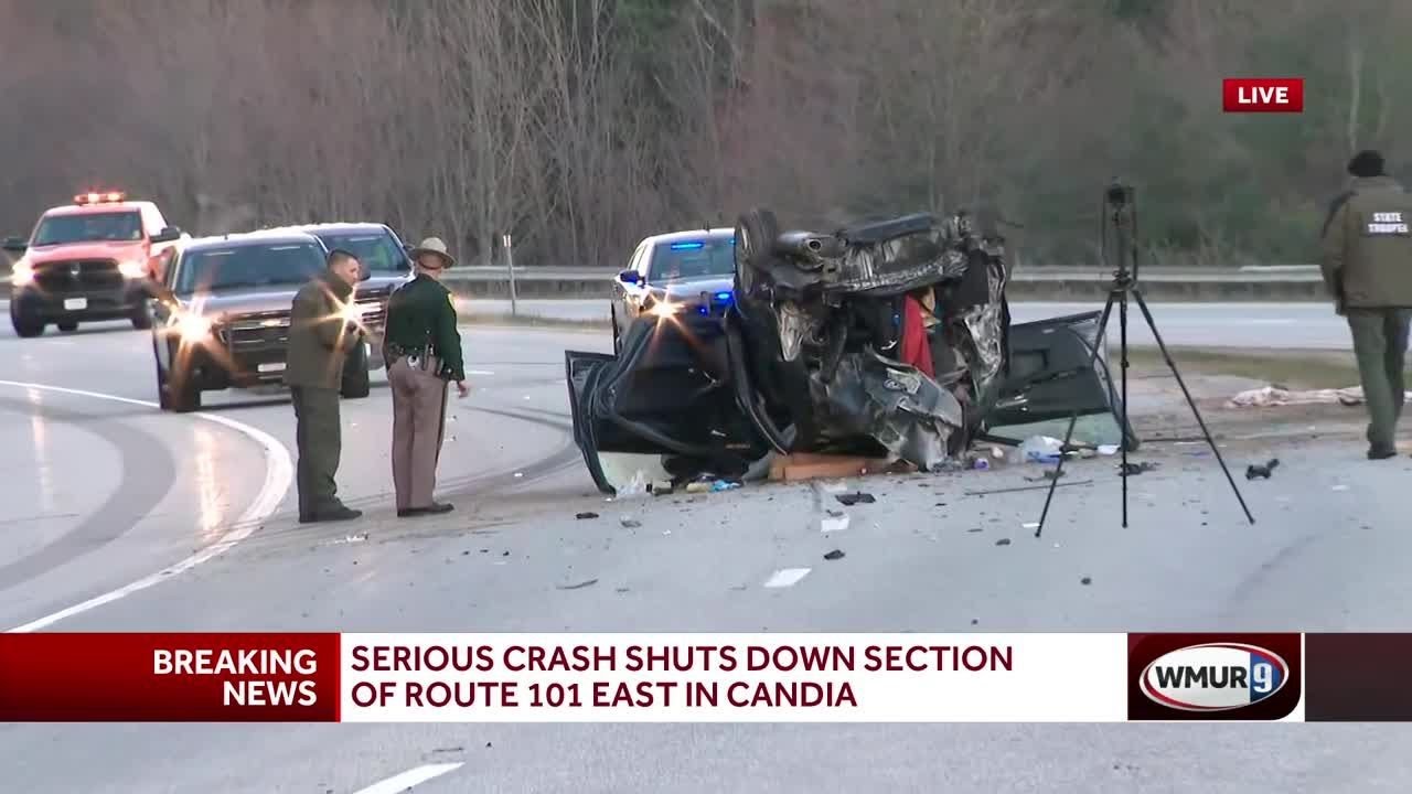 Serious crash shuts down section of Route 101 - YouTube