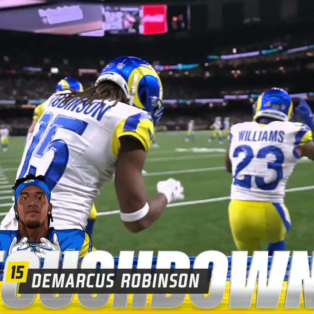 Demarcus Robinson catches for a 3-yard Touchdown vs. New Orleans Saints