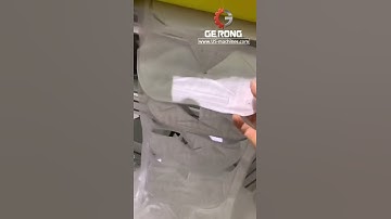 Testing video automatic KN95 N95 mask slice single piece pressing making machine