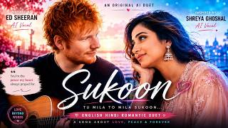 SUKOON ❤️ | Ed Sheeran x Shreya Ghoshal Inspired AI Duet | English Hindi Romantic Love Song 2026