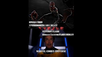 Reverse flash vs Spider Trio #shorts #spiderman #cw #fypシ