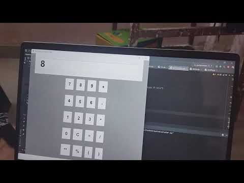 Calculator using tkinter library in python.