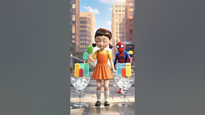 Araña del Juego del Calamar comiendo helado ASMR #spiderman #squidgame #spiderverse #asmr #shorts