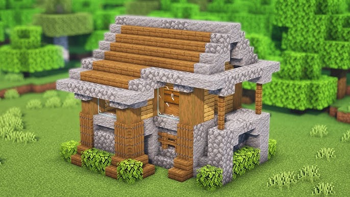 Casa de Madeira, Tutorial #minecraft #minecraftbuilding #minecrafttut