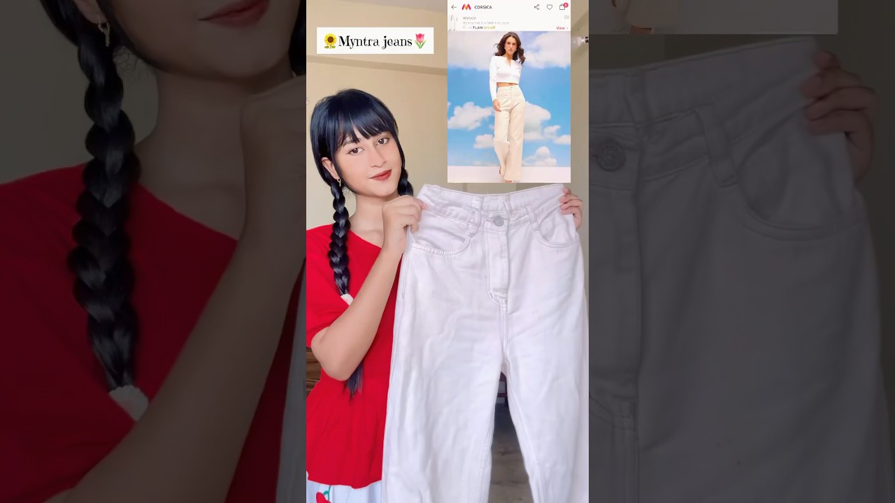 Myntra off white jeans…||