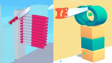 Almost Cut vs Slice Master - Very Satisfying and Relaxing ASMR Slicing Game