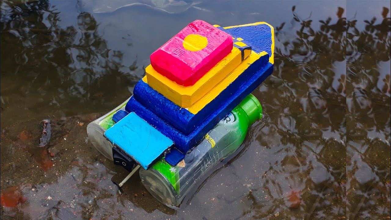 Thermocol Se Motor boat Kaise Banate Hain Pop Pop boat YouTube