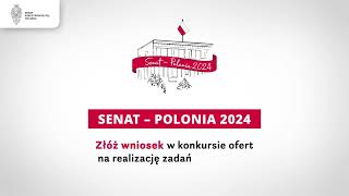 Konkurs na realizację zadań publicznych „Senat - Polonia 2024”