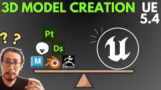 Creación de Modelos 3D en Unreal Engine 5.4 -¿Podrá UE5.4 Modelar, Esculpir, Uvs, Texturizar y Bake?