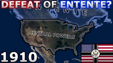 What if the USA joined the Central Powers in WW1? | HOI4 WW1 Timelapse