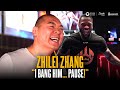 I bang him pause  zhilei zhang is on a mission to f up deontay wilder with monster ko 