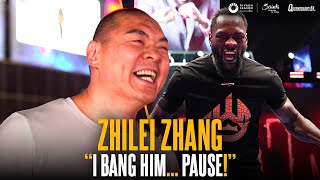 "I BANG HIM... PAUSE!" 😅 Zhilei Zhang is on a mission to F*** UP Deontay Wilder with MONSTER KO 💥