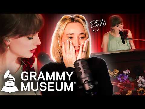 Vocal Coach Reacts to Taylor Swift’s “The Icon Sessions” Performance at the GRAMMY Museum!