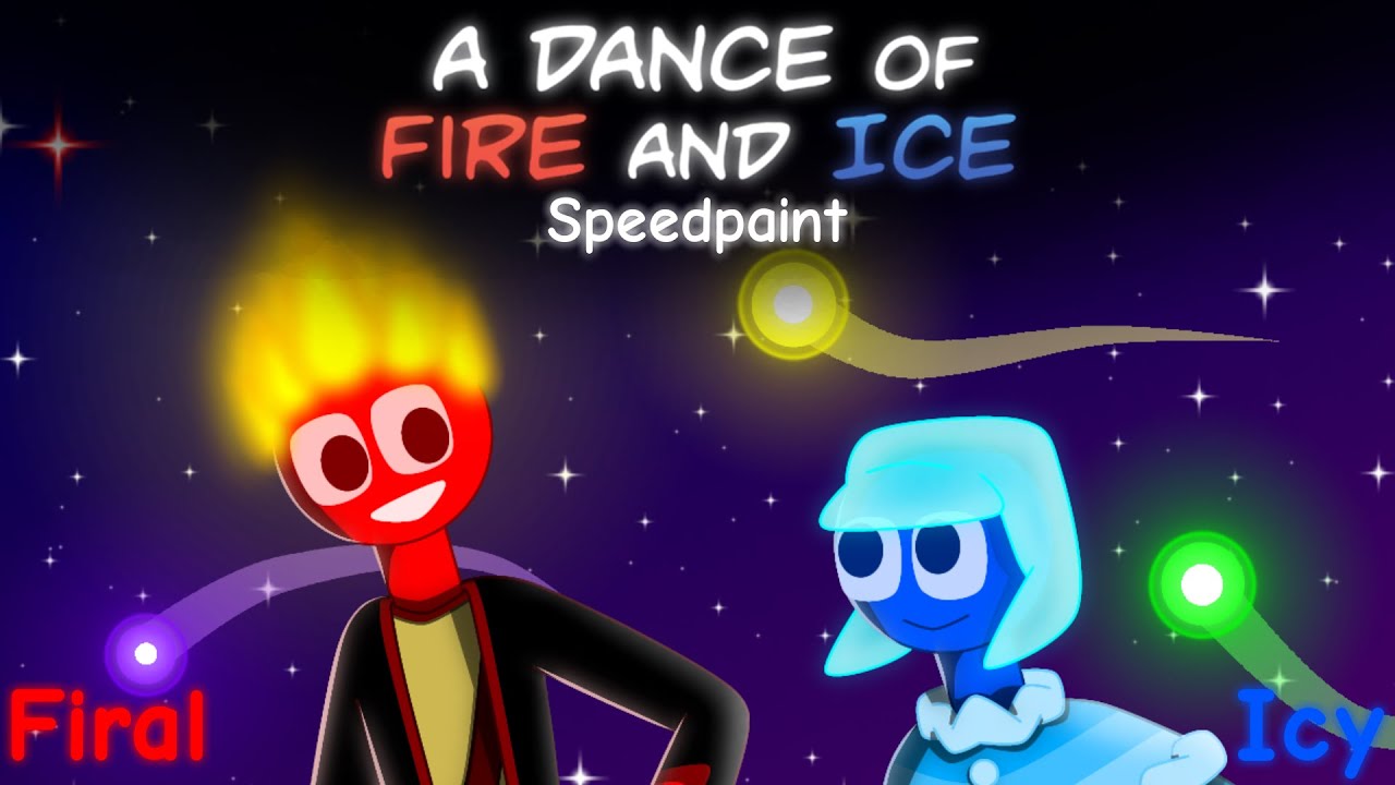 Firal(Fire) & Icy(Ice) || A dance of Fire and Ice Speedpaint ...