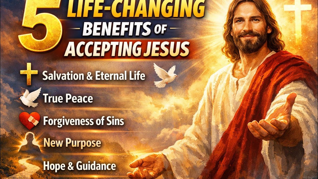 5 Life-Changing Benefits of Accepting Jesus ✝️One decision can change your life .Discover peace,