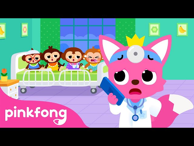 Five Little Monkeys Jumping on the Bed +More | Fun Nursery Rhymes | Pinkfong Kids Song class=
