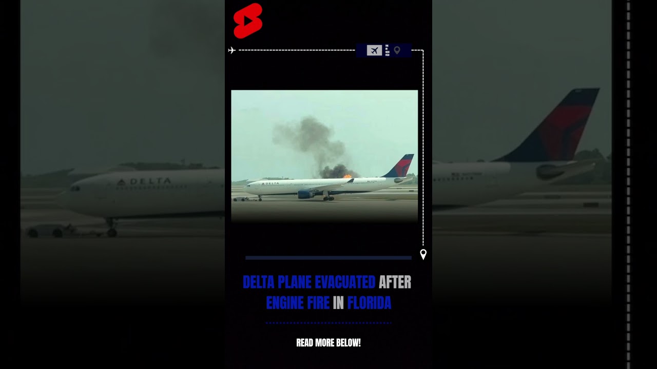 Delta Plane Evacuated After Engine Fire in Florida 