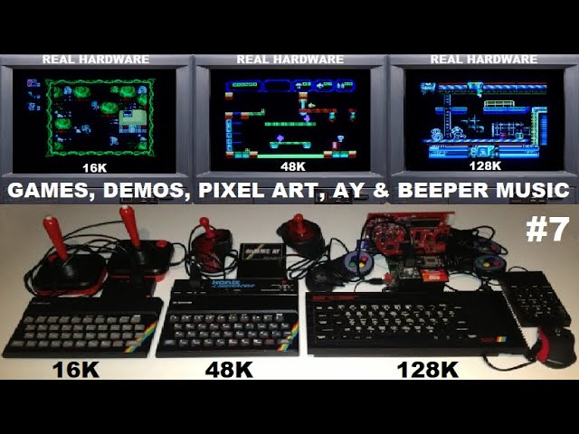 ZX SPECTRUM 16K, 48K, 128K - The BEST in GAMES & DEMOS on REAL