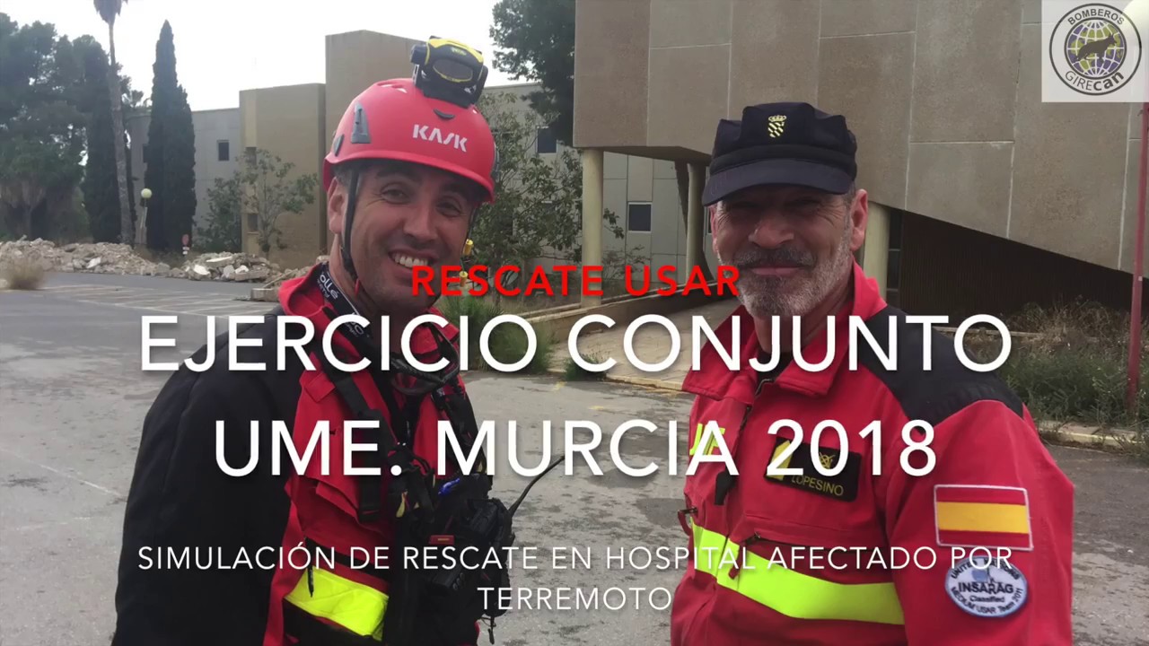 #ECCRegiónDeMurcia2018 Rescate de víctimas en antiguo Hospital Naval de Cartagena.