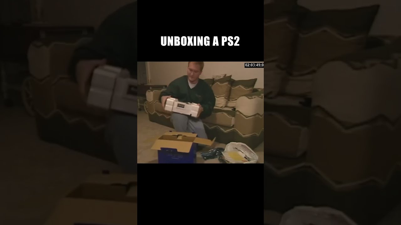 Unboxing A PS2 In 2000 Ps2 Playstation 2000s Nostalgia Shorts
