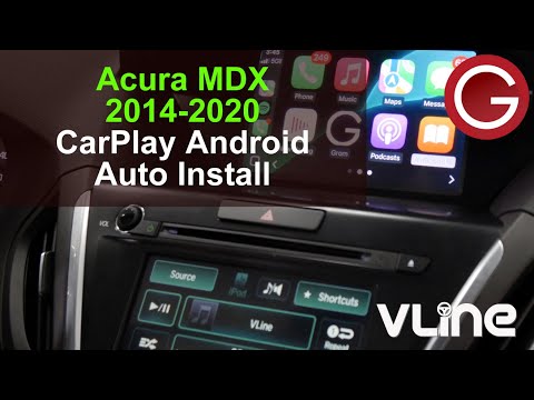 How to add CarPlay & Android Auto into Acura MDX 2014-2020 factory stereo | VLine VL2 System HON3