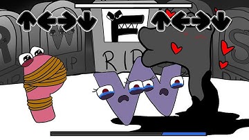 FNF Belike Alphabet Lore But Fixing Letters - Zero Two Dodging Meme (Super Mario Bros 3)