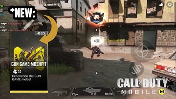 *NEW MODE*|| GUN GAME MOSHPIT ||CALL OF DUTY MOBILE|| GAMEPLAY