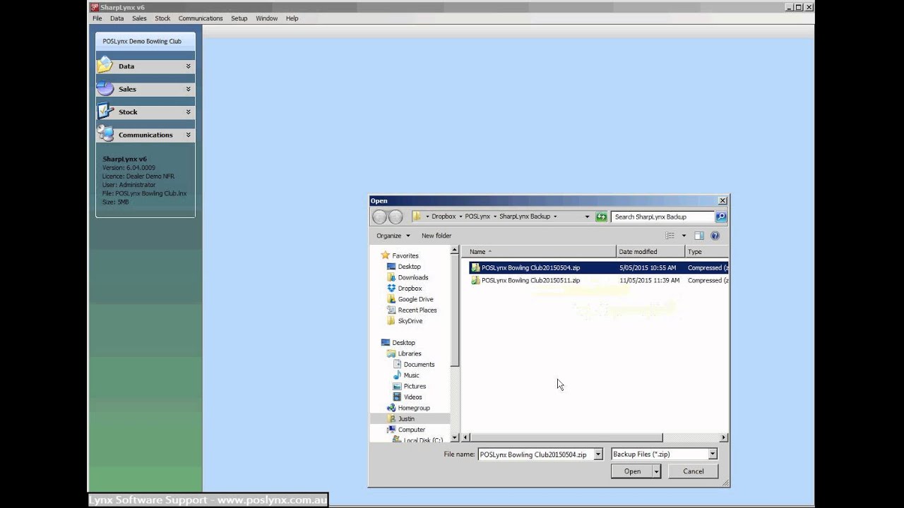 Lynx Software Backup and Restore via Cloud demonstration YouTube