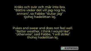 Pirate-Fabbe- Swedish children song- English and swedish lyrics