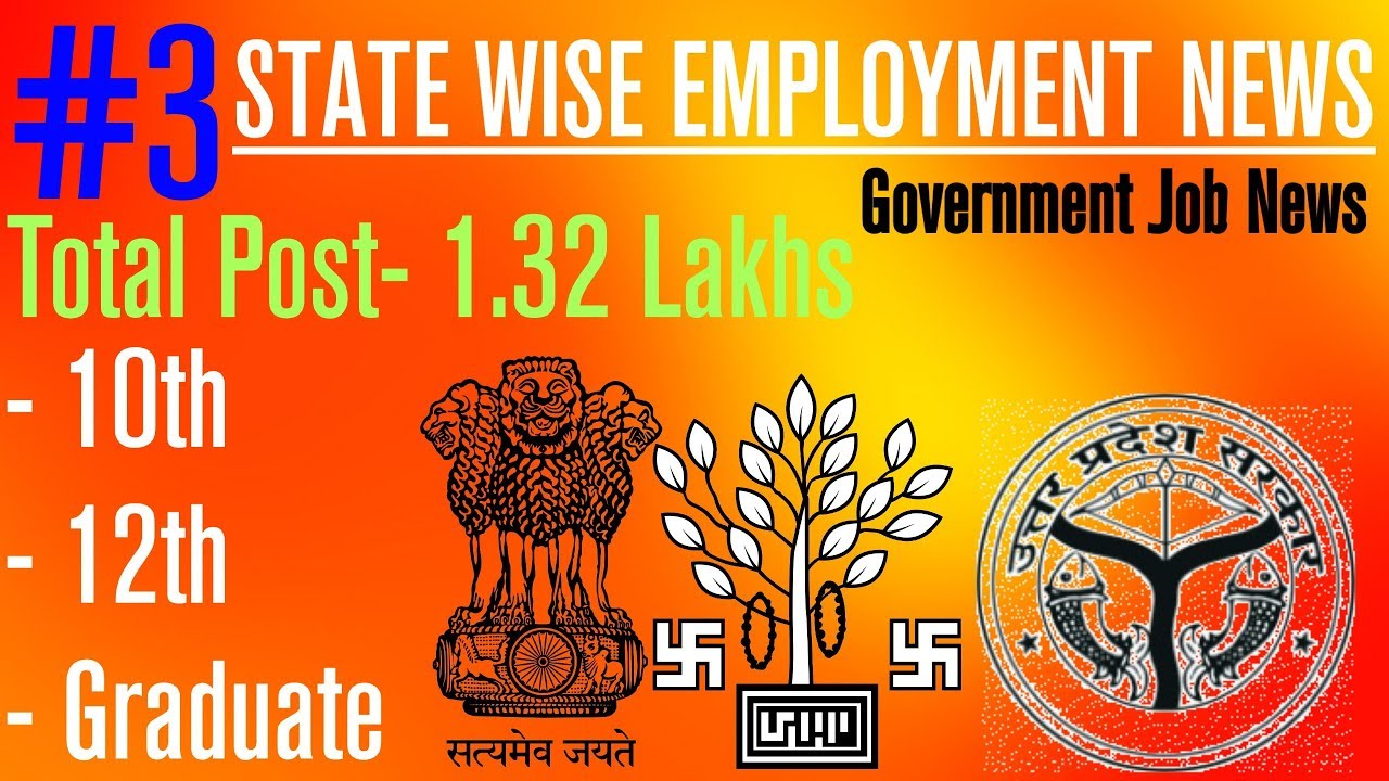 State wise government job news || 3rd edition || by Informer Raj