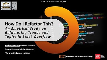 How Do I Refactor This? An Empirical Study on Refactoring Trends and Topics in Stack Overflow