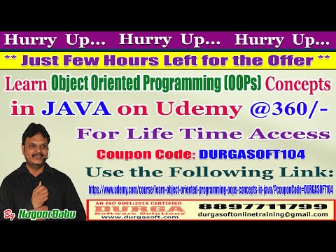 Learn Object Oriented Programming (OOPs) Concepts In JAVA on Udemy @360/-