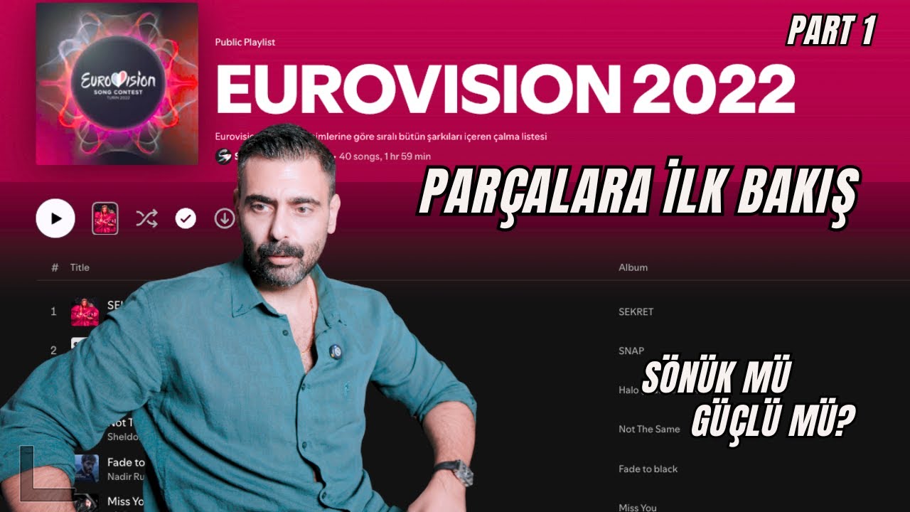 EUROVISION 2022 | PARÇALARA İLK BAKIŞ PART 1 - YouTube