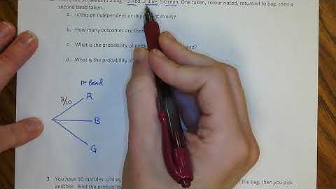 Probability and Tree Diagram notes (#1 and #2)