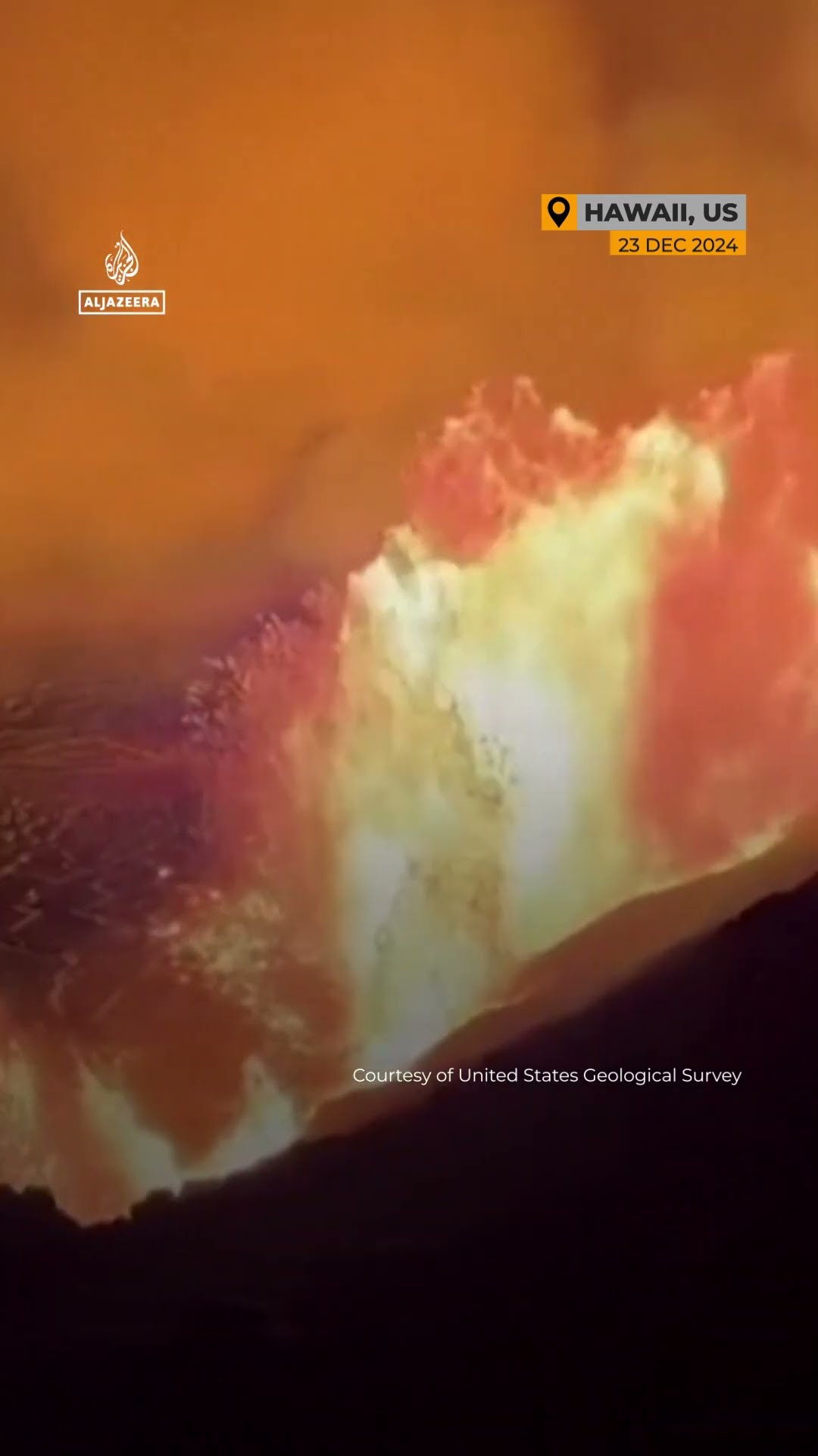 Hawaii’s Kilauea volcano erupts | AJ #shorts