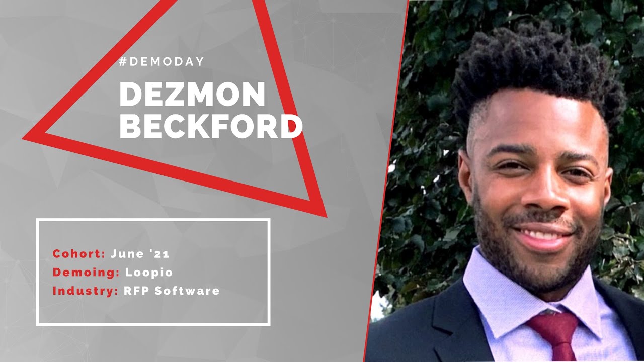 Demo Day Champion Highlight Of The Night Dezmon Beckford Demo Of Loopio Tech Sales Competition Youtube