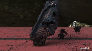 MPM Solver - Train Annhilator