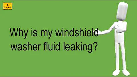 Why Is My Windshield Washer Fluid Leaking?