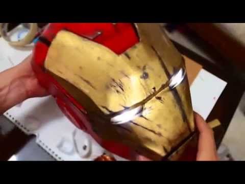 How to make Iron Man Mark 4 Helmet Part 5 - LED Eyes (with diagram) | Dali DIY