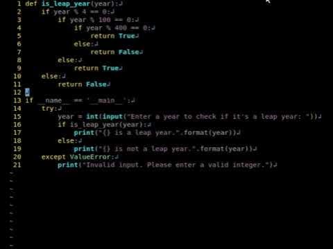 Let's make a tool of Python #3 To check leap year - YouTube